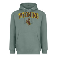 Womens Wyoming Cowboys Apparel Fan Favorite Arch Heavyweight Hoodie | Teevron