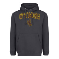 Smoke Womens Wyoming Cowboys Apparel Fan Favorite Arch Heavyweight Hoodie - longCreatives