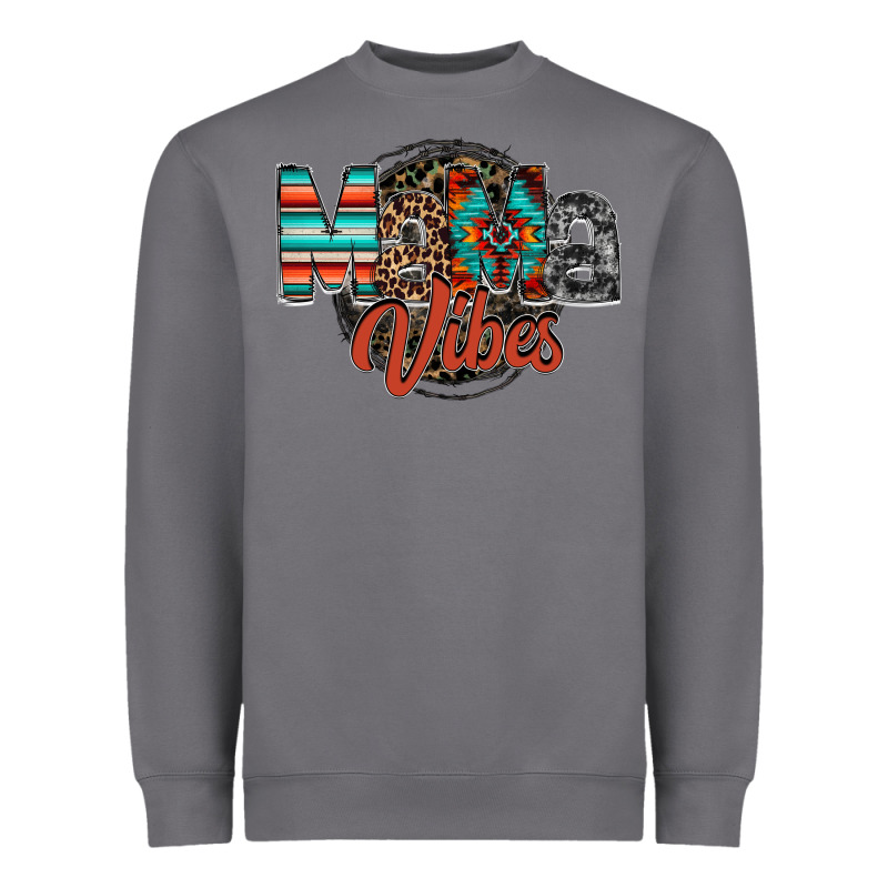 Mama Vibes Heavyweight Sweatshirt by RacoonDesign | Teevron