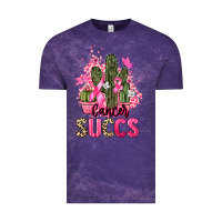 Cloud Purple Cancer succs Cancer Awareness Vintage Tee - HowdyJamesFarm