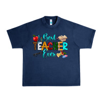 Navy best teacher ever Urban Heavy Tee - RanaPortraitStore