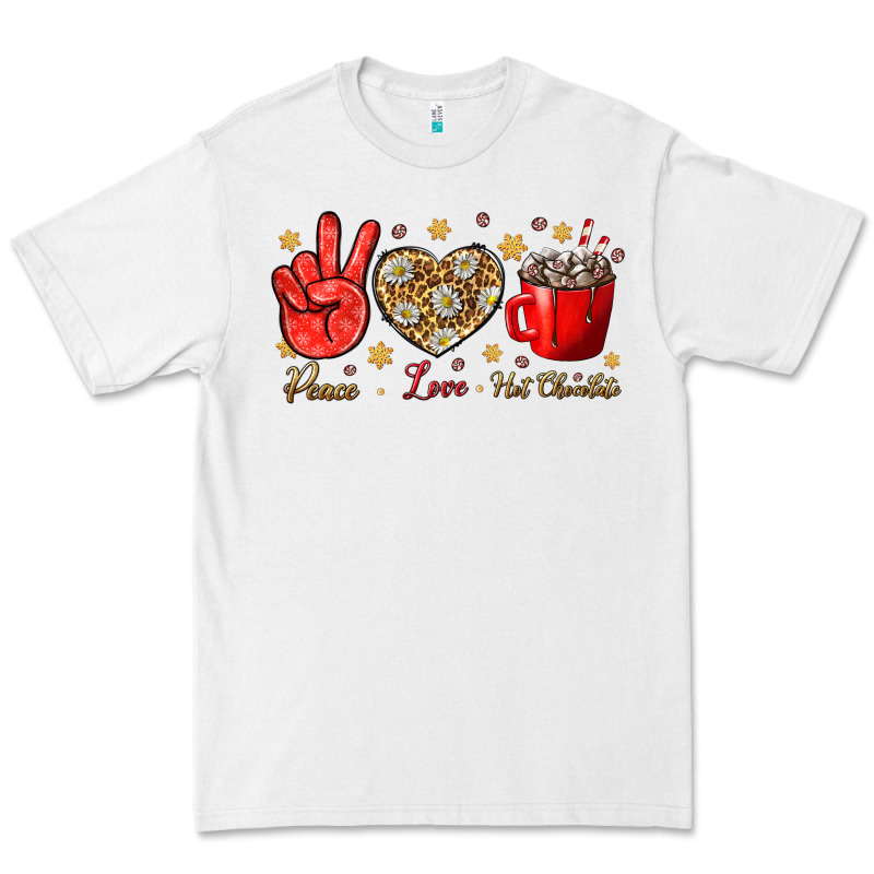 Peace Love Hot Chocolate Premium Tee by NancyCooperArtShop | Teevron
