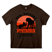 Chocolate Brown Treat More Than One Species Heavy Core Tee - Bettercallsaul