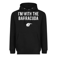 Black I_m With Barracuda Halloween Costume Party Matching Heavyweight Hoodie - longCreatives