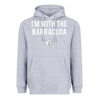 Heather Grey I_m With Barracuda Halloween Costume Party Matching Heavyweight Hoodie - longCreatives