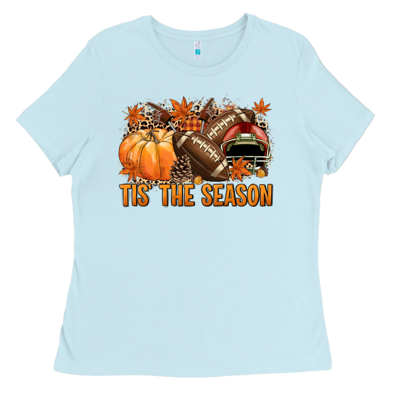 Tis' The Season American Football Ladies Tee by NancyCooperArtShop | Teevron