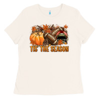 Bone Tis' the season American Football Ladies Tee - NancyCooperArtShop