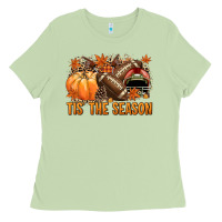 Matcha Tis' the season American Football Ladies Tee - NancyCooperArtShop