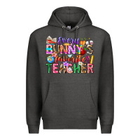 Charcoal Heather Every Bunny Favorite Teacher Easter Premium Hoodie - CowhideDigitalArt
