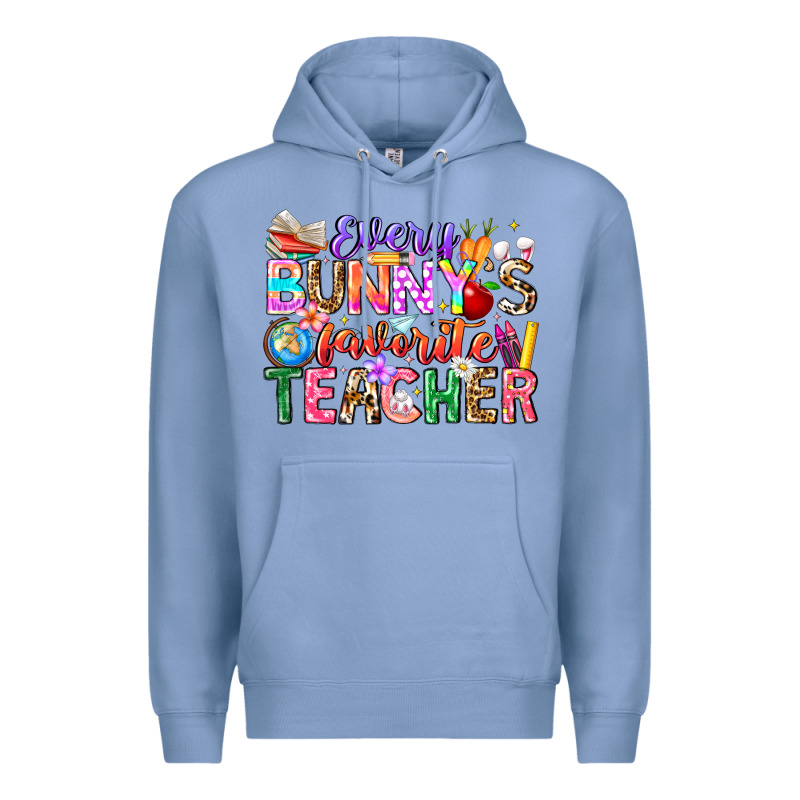 Every Bunny Favorite Teacher Easter Premium Hoodie by CowhideDigitalArt | Teevron