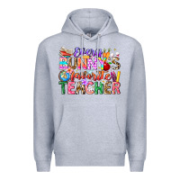 Heather Grey Every Bunny Favorite Teacher Easter Premium Hoodie - CowhideDigitalArt