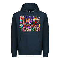 Navy Every Bunny Favorite Teacher Easter Premium Hoodie - CowhideDigitalArt
