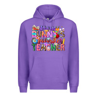 Purple Every Bunny Favorite Teacher Easter Premium Hoodie - CowhideDigitalArt