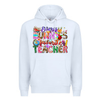 White Every Bunny Favorite Teacher Easter Premium Hoodie - CowhideDigitalArt