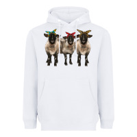 White 3 sheeps suffolk ewe with bandana Heavyweight Hoodie - BarkalooDesign