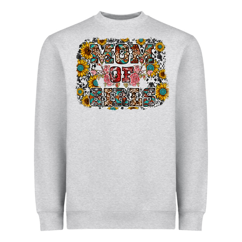 Mom Of Girls Heavyweight Sweatshirt by RacoonDesign | Teevron