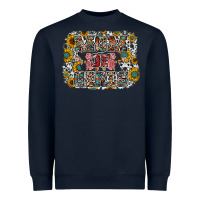 Navy mom of girls Heavyweight Sweatshirt - RacoonDesign