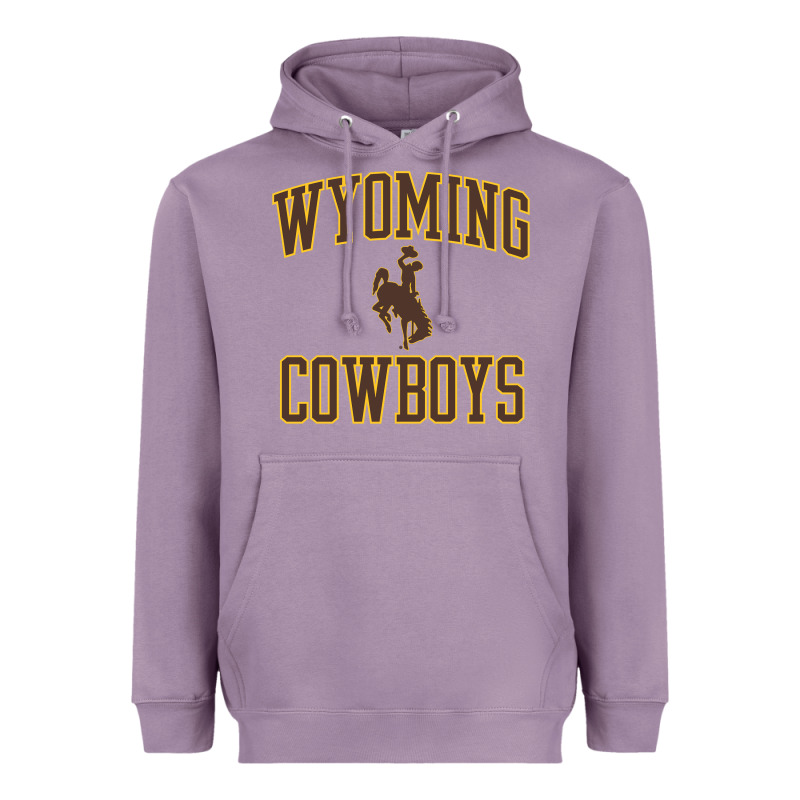 Wyoming Cowboys Men's Apparel Gameday Arch Over Cowboys Sweat Heavyweight Hoodie by longCreatives | Teevron