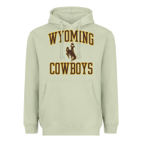 Matcha Wyoming Cowboys Men's Apparel Gameday Arch Over Cowboys Sweat Heavyweight Hoodie - longCreatives