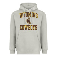 Moon Dust Wyoming Cowboys Men's Apparel Gameday Arch Over Cowboys Sweat Heavyweight Hoodie - longCreatives