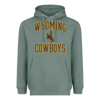 Sage Wyoming Cowboys Men's Apparel Gameday Arch Over Cowboys Sweat Heavyweight Hoodie - longCreatives