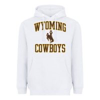 White Wyoming Cowboys Men's Apparel Gameday Arch Over Cowboys Sweat Heavyweight Hoodie - longCreatives
