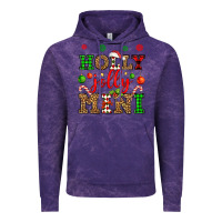 Cloud Purple holly jolly mini Vintage Hoodie - OliviaCreatesArt