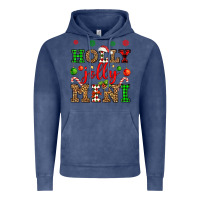 Vintage Denim holly jolly mini Vintage Hoodie - OliviaCreatesArt