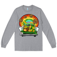Heather Grey St. Patrick's Day truck Long Sleeve Tee - OliviaCreatesArt