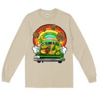 Mushroom St. Patrick's Day truck Long Sleeve Tee - OliviaCreatesArt