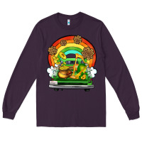 Plum St. Patrick's Day truck Long Sleeve Tee - OliviaCreatesArt