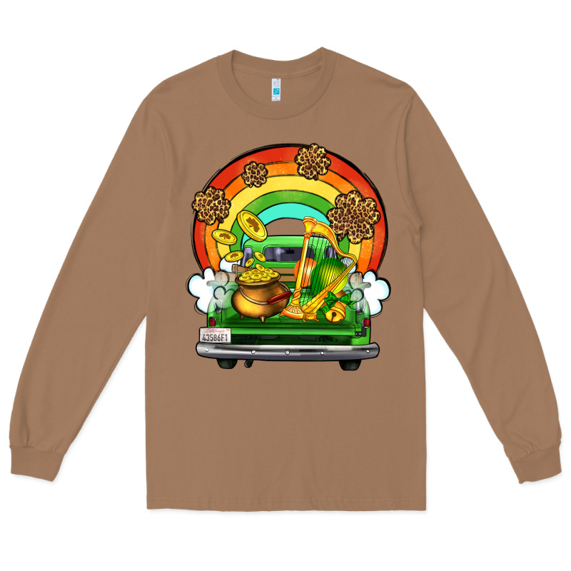 St. Patrick's Day Truck Long Sleeve Tee by OliviaCreatesArt | Teevron