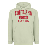 Matcha Cortland New York NY Vintage Sports Design Red Design Sweat Heavyweight Hoodie - longCreatives