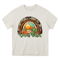 Cream desert vibes rainbow Heavy Core Tee - JahusDesignShop