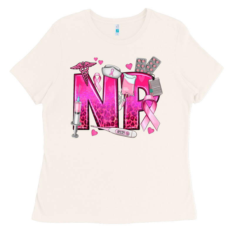 Breast Cancer Np Nurse Practitioner Ladies Tee by texasbilliewilder | Teevron