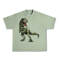 Oil Green T-rex Urban Heavy Tee - HowdyJamesFarm