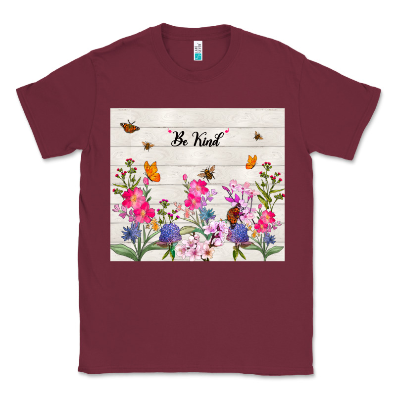 Be Kind Wildflower Classic Tee by TumblerDesignByShophia | Teevron