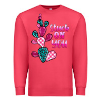 Cardinal stuck on you cactus Premium Sweatshirt - BarkalooDesign