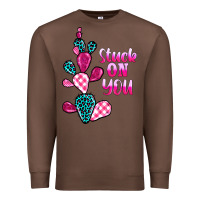 Chestnut stuck on you cactus Premium Sweatshirt - BarkalooDesign