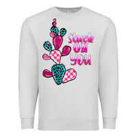Dove Grey stuck on you cactus Premium Sweatshirt - BarkalooDesign