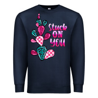 Navy stuck on you cactus Premium Sweatshirt - BarkalooDesign