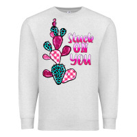 Oatmeal Heather stuck on you cactus Premium Sweatshirt - BarkalooDesign