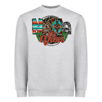 Heather Grey nana vibes Heavyweight Sweatshirt - RacoonDesign