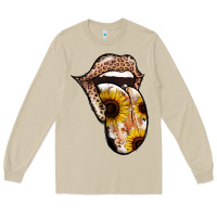 Mushroom Leopard Sunflower Tongue Long Sleeve Tee - Jasminsmagicworld