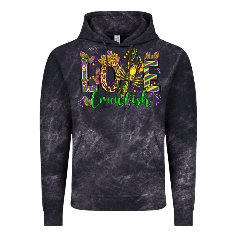 Love Crawfish Mardi Gras Olivia Vintage Hoodie by OliviaCreatesArt | Teevron