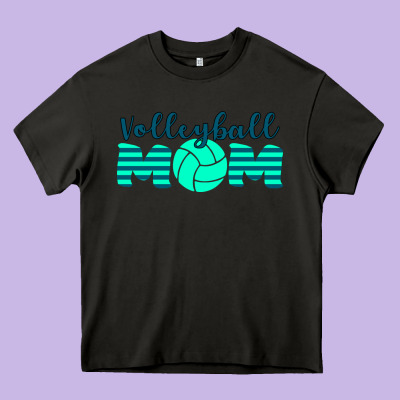Volleyball Mom Heavy Core Tee Designed By Bettercallsaul