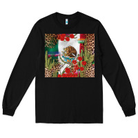 Black Mexico flag Long Sleeve Tee - FaDigitalArtStudio