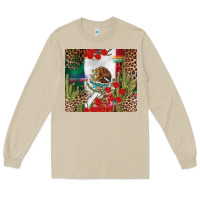 Mushroom Mexico flag Long Sleeve Tee - FaDigitalArtStudio
