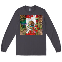 Smoke Mexico flag Long Sleeve Tee - FaDigitalArtStudio