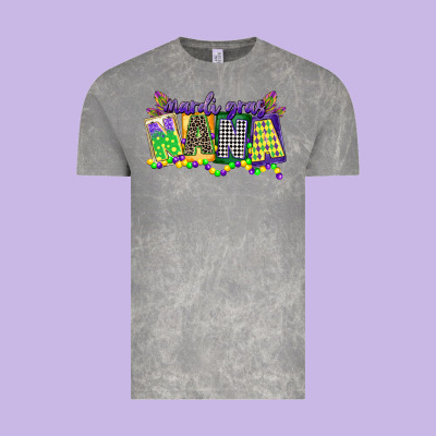 Mardi Gras Nana Vintage Tee Designed By Cowgirlartshop